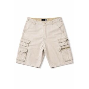 OP Cargo Shorts Mens 35 Beige Cotton Utility Tactical Multi Pocket Casual READ!!